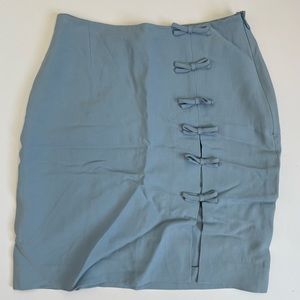 Moschino Cheap and Chic Blue Bows Skirt